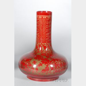 Bernard Moore Flambe Glazed Earthenware Vase