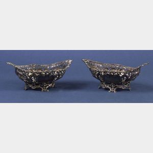 Pair of Gorham Sterling Reticulated Baskets