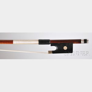 Silver-mounted Violin Bow, Christian F.W. Knopf