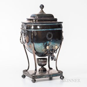 English Silver-plated Hot Water Kettle