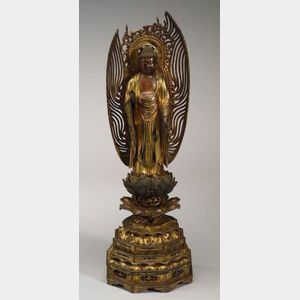 Carved Wooden Image of the Buddha