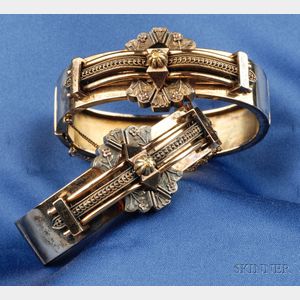 Pair of Victorian 14kt Gold Bangle Bracelets