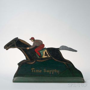 Time Supply Racing Horse Sign