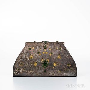 Art Deco Silvered Handbag