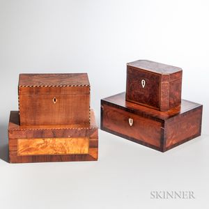 Four Inlaid Boxes