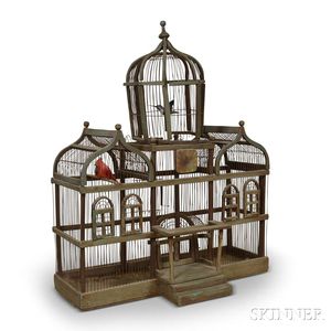 Gothic-style Painted Birdhouse
