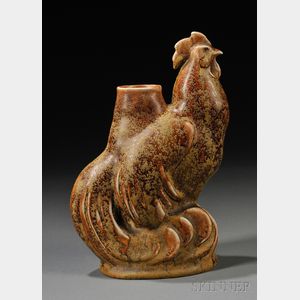 Zsolnay Figural Rooster Vase