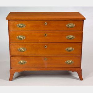 Federal Cherry Inlaid Chest of Drawers