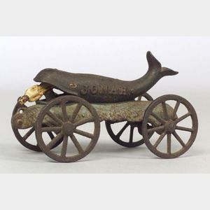 N.N. Hill Brass Co. &#34;Jonah&#34; Cast-Iron Pull Toy