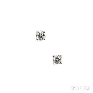 Platinum and Diamond Earrings, Tiffany & Co.
