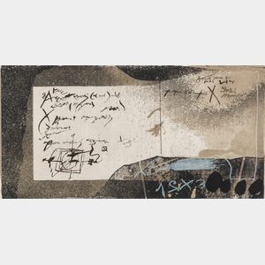 Antoni Tàpies (Spanish, 1923-2012) Manuscript