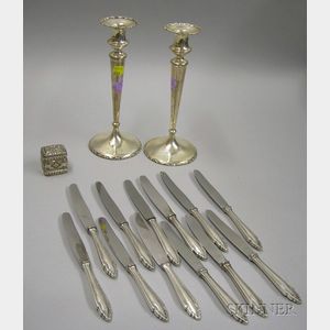 Fifteen Silver Table and Personal Items