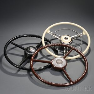 Three Pre-War Automotive Steering Wheels