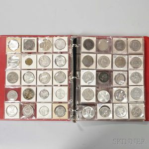 Approximately Eighty-one Mostly Silver World Coins