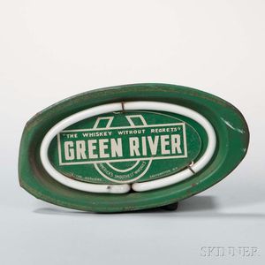 Green River/Old Tyme Distillery Neon Trade Sign