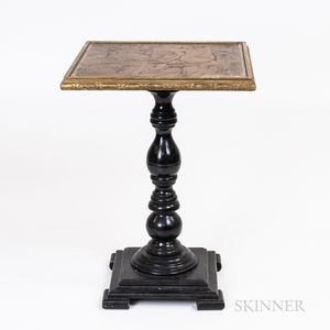 Burlwood Pedestal Table