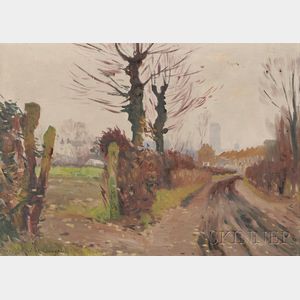 René de Baugnies (Belgian, 1869-1962) Country Road