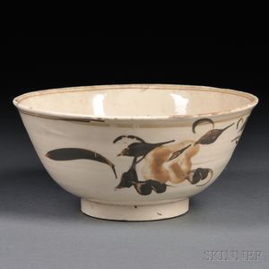 Cizhou -style Pottery Bowl