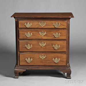 Diminutive Chippendale Walnut Chest of Drawers