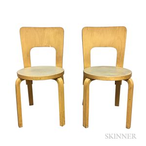 Two Alvar Aalto Model 91 Side Chairs