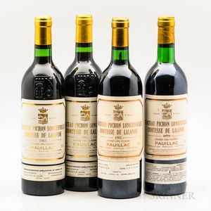 Chateau Pichon Lalande 1979 (1 bt) u: very top shoulder, light fading and slight tear to capsule,...