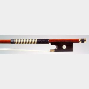 French Gold Mounted Violin Bow, Eric Grandchamp and Francois Malo, 2005