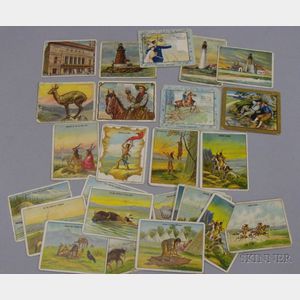Thirty-five Assorted Hassan, Turkish Trophies, and Between the Acts Cigarettes/Tobacco Series Cards