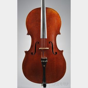 Modern German Violoncello, Gustave Ficker, Markneukirchen, 1933