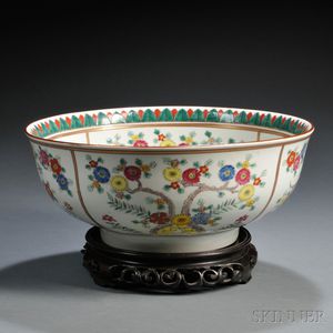 Porcelain Punch Bowl
