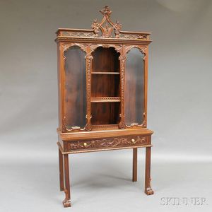 George III-style Mahogany Cabinet on Stand