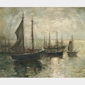 Paul Bernard King (American, 1867-1947) Gloucester Harbor