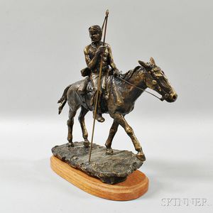 Nick Eggenhofer (American, 1897-1985) Indian on Horseback