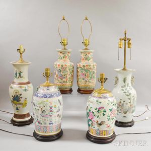 Six Chinese Ceramic Vases