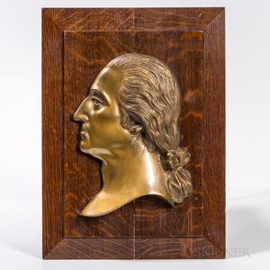Bronze Profile Portrait of George Washington