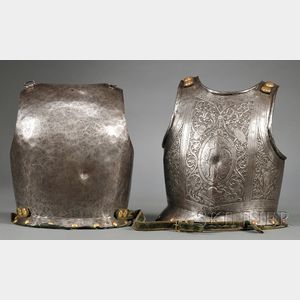 Steel Armor Breast Plate and Similar Back Plate