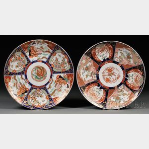 Two Imari Porcelain Chargers