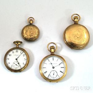 Four Elgin Gold-filled Watches