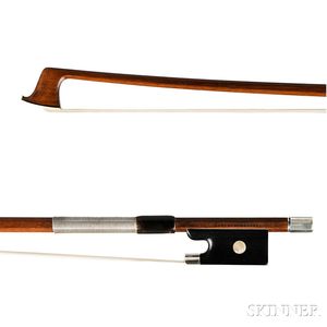 Silver-mounted Violin Bow, Carl Albert Nurnberger