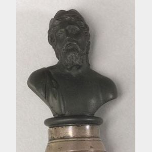 Wedgwood Black Basalt Miniature Bust of Zeus