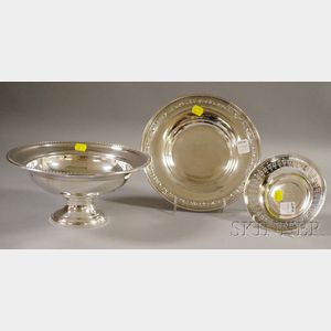 Three Sterling Silver Dishes