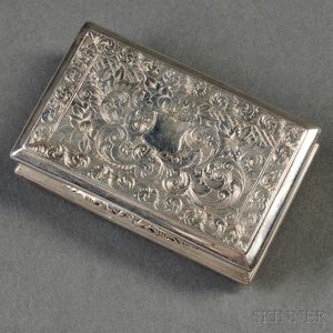 Victorian Sterling Silver Snuff Box
