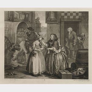 William Hogarth (British, 1697-1764) A Harlot's Progress , Plates 1-6