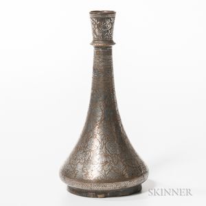 Silver-inlaid Bronze Vase