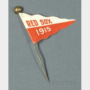 1915 Boston Red Sox/Old Vienna Promotional Lithographed Tin Pin