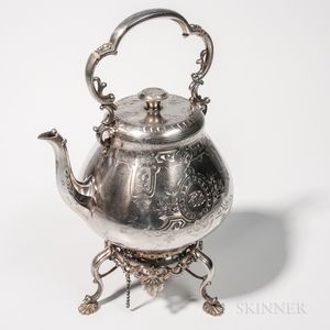 Victorian Sterling Silver Kettle-on-stand