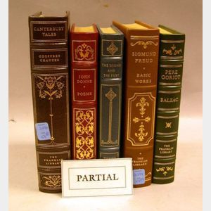 Group of Approximately Nineteen Leather-bound Franklin Library Titles.