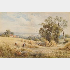 Henry John Kinnaird (British, active c. 1880-1920) View of Arundel Castle/Sussex