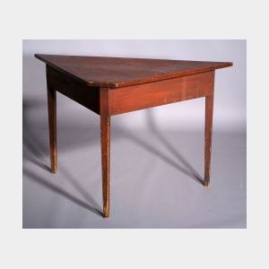 Pine Red Stained Console Table