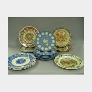 Seventeen Assorted Wedgwood Ceramic Plates