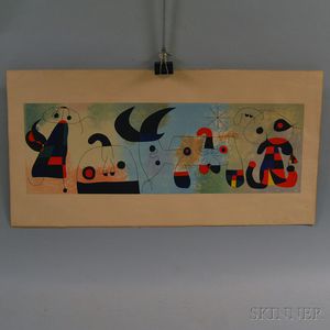 After Joan Miró (Spanish, 1893-1983) Sur Quatre Murs